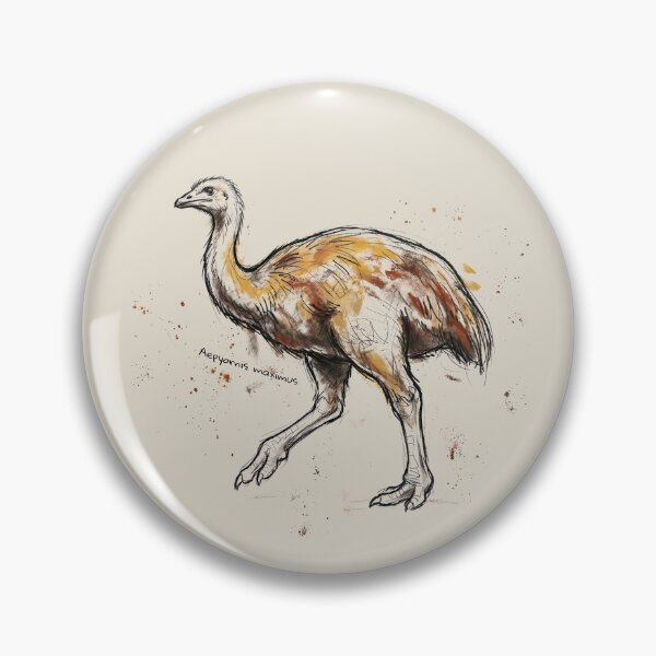 Item preview, Heavy Gravity Ghost: The Elephant Bird (Aepyornis maximus) Print designed and sold by FreiherrPK.