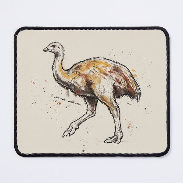 Item preview, Heavy Gravity Ghost: The Elephant Bird (Aepyornis maximus) Print designed and sold by FreiherrPK.