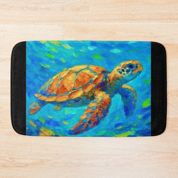 Item preview, Colorful Sea Turtle Ocean Artwork  designed and sold by NivyasArtistry.