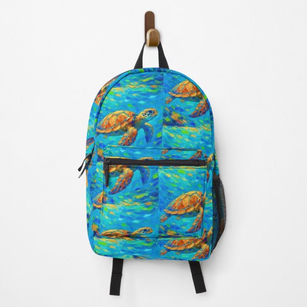 Item preview, Colorful Sea Turtle Ocean Artwork designed and sold by NivyasArtistry.