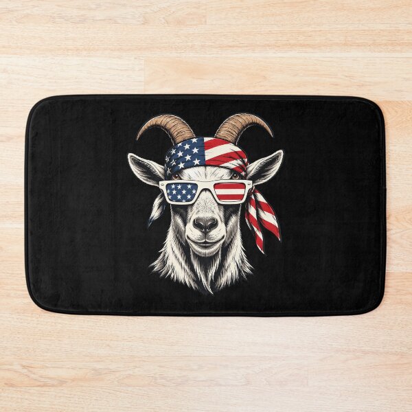 Item preview, USA Flag Goat Sunglasses 4th of July Fun American Goat designed and sold by OlakunleOloroz.