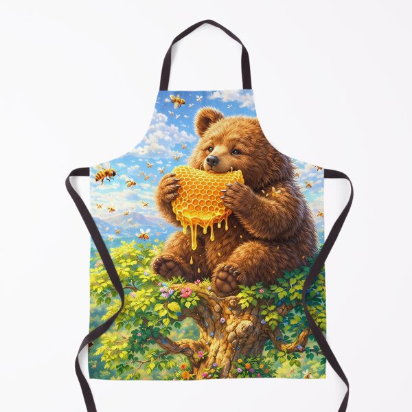 Item preview, Chonky Forest Bear Cub with Honeycomb designed and sold by M-Y-A-R-T-.