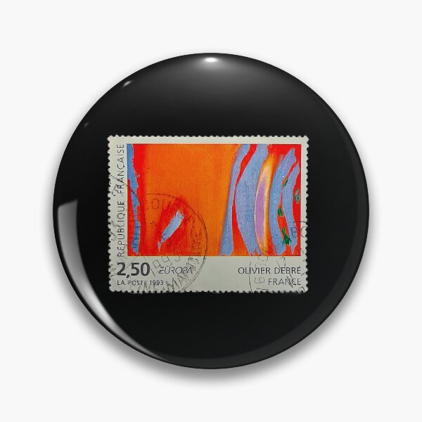 Item preview, "Rouge rythme bleu" postage stamp designed and sold by Pellagia.