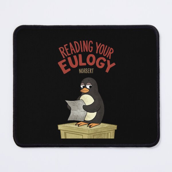 Item preview, Reading Your Eulogy - Funny Sarcastic Penguin Norbert Dark Humor designed and sold by DONT ASK CLUB.