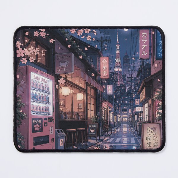 Item preview, Tokyo Street at Night with Vintage Neon Lights designed and sold by NATALIIA54166.