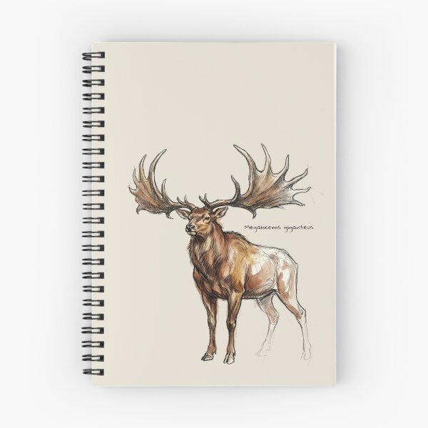 Item preview, Antlered Hubris: Megaloceros giganteus (Irish Elk) Print designed and sold by FreiherrPK.