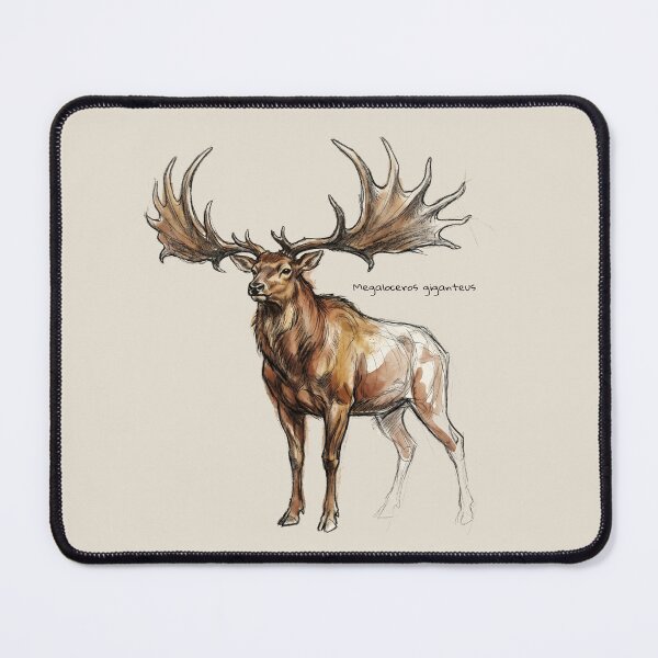 Item preview, Antlered Hubris: Megaloceros giganteus (Irish Elk) Print designed and sold by FreiherrPK.