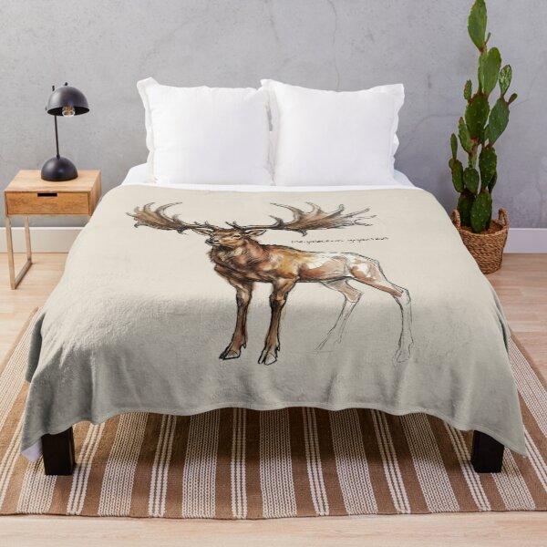 Item preview, Antlered Hubris: Megaloceros giganteus (Irish Elk) Print designed and sold by FreiherrPK.