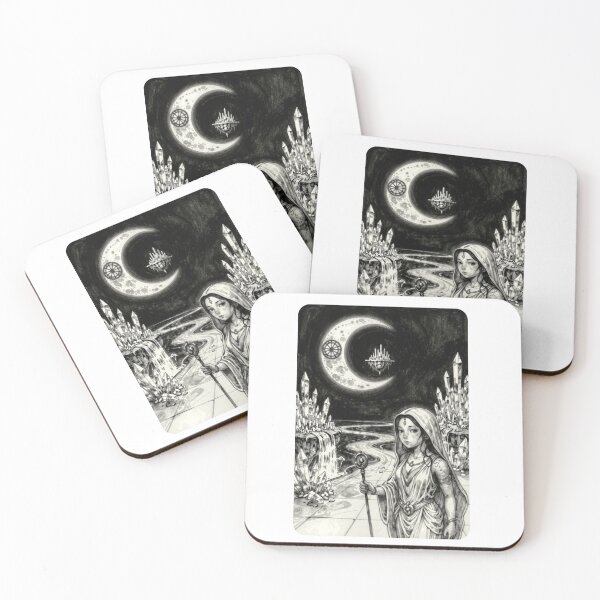 Item preview, The Moon Child – Mystical Tarot Card Witchcore Art designed and sold by AeraArts.