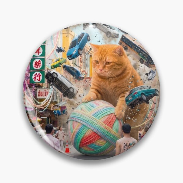 Item preview, Don't Touch My Yarn: Big Cat in Bangkok designed and sold by PorfileJ.