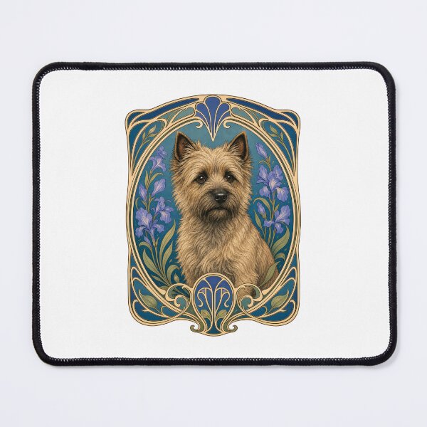 Item preview, Cairn Terrier Dog Art Nouveau Floral designed and sold by AntiqueImages.