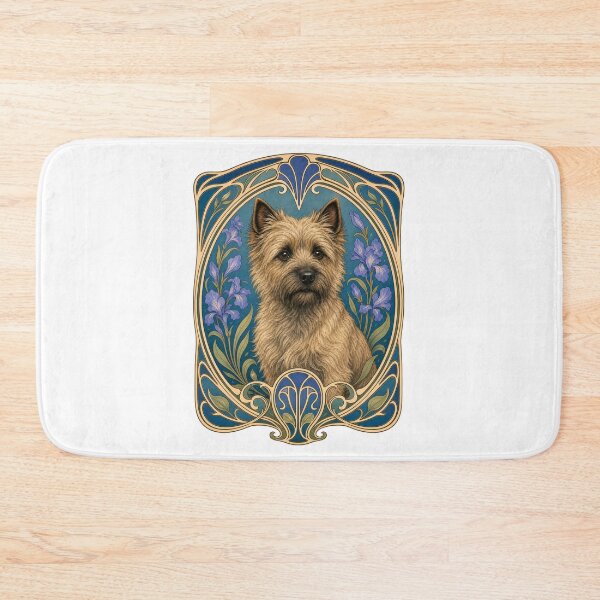 Item preview, Cairn Terrier Dog Art Nouveau Floral designed and sold by AntiqueImages.