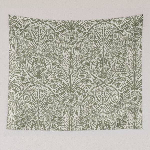 Item preview, Natural Linen Coastal Shell Botanical Symmetry designed and sold by RenattaZare.