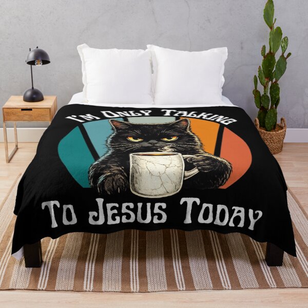 Item preview, I'm Only Talking To Jesus Today Funny Christian Faith Quote T-Shirt for Believers & Church Lovers designed and sold by Teetreasure2.