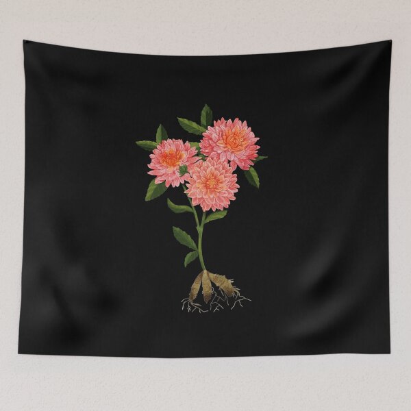 Item preview, Dahlia Botanical Illustration Study designed and sold by katherineblower.