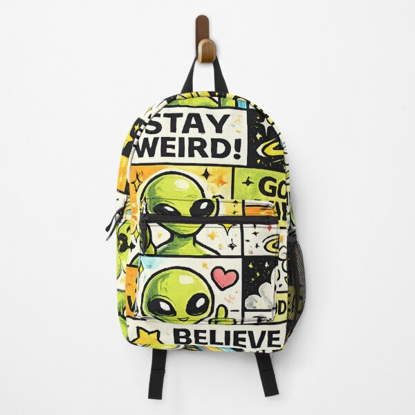 Item preview, Cute Retro Alien Collage - Stay Weird & Good Vibes designed and sold by M.Store.