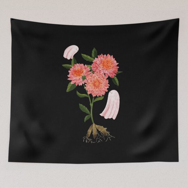 Item preview, Dahlia Ghosts Botanical Illustration Study designed and sold by katherineblower.