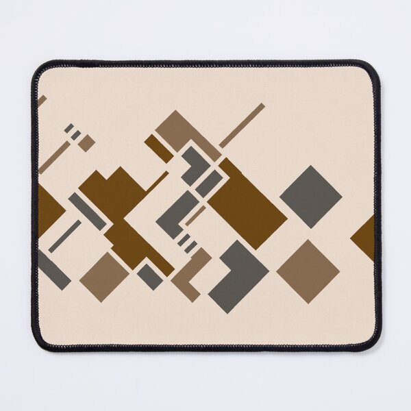 Item preview, Desert Geometry — Abstract Geometric Art in Brown, Tan & Charcoal | Original Print designed and sold by MoonHoneybyImani.