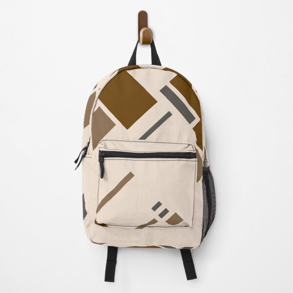 Item preview, Desert Geometry — Abstract Geometric Art in Brown, Tan & Charcoal | Original Print designed and sold by MoonHoneybyImani.