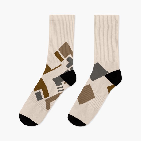 Item preview, Desert Geometry — Abstract Geometric Art in Brown, Tan & Charcoal | Original Print designed and sold by MoonHoneybyImani.