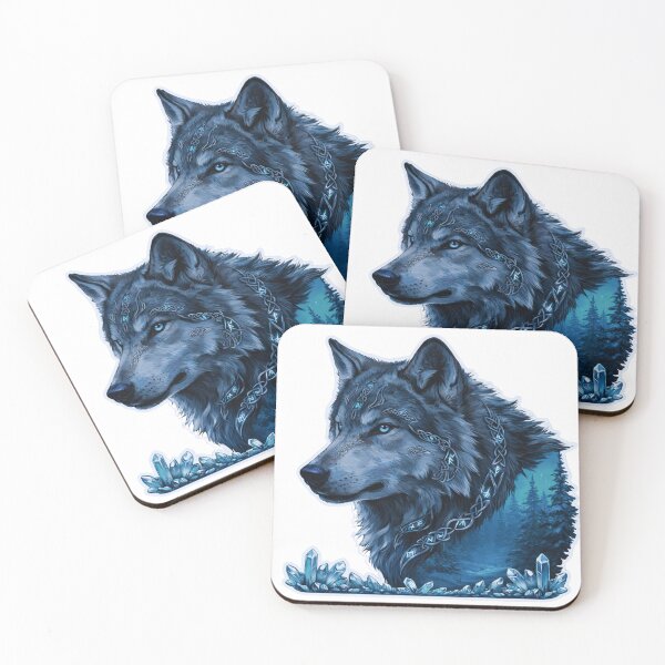 Item preview, Nordic Wolf Totem Mystic Forest Spirit designed and sold by GabeMountainArt.