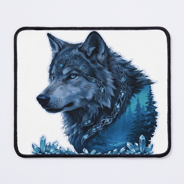 Item preview, Nordic Wolf Totem Mystic Forest Spirit designed and sold by GabeMountainArt.