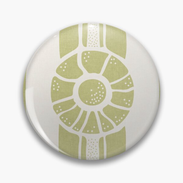 Item preview, Green Nautical Shell Cabana Stripes designed and sold by RenattaZare.