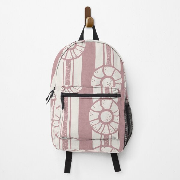 Item preview, Pastel Pink Nautical Shell Cabana Stripes designed and sold by RenattaZare.