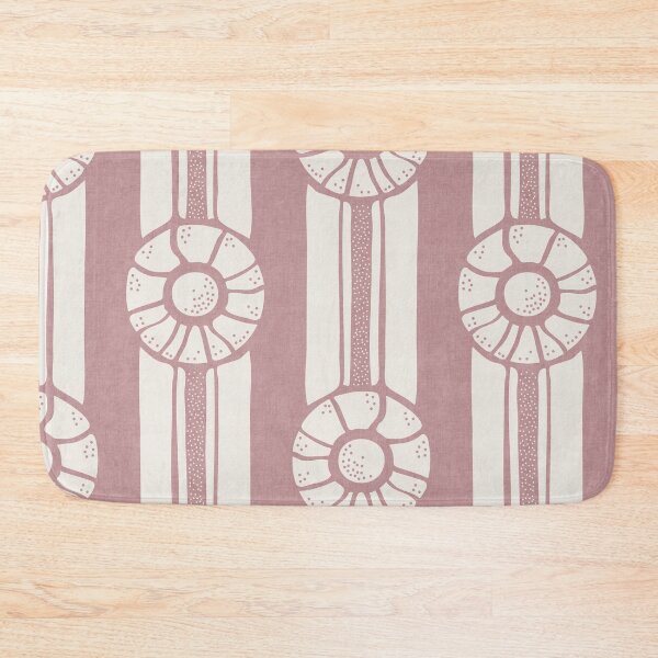 Item preview, Pastel Pink Nautical Shell Cabana Stripes designed and sold by RenattaZare.