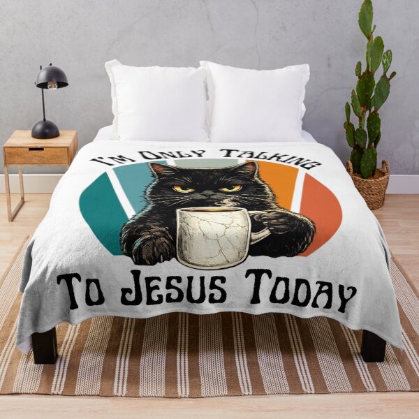 Item preview, I'm Only Talking To Jesus Today Funny Christian Faith Quote T-Shirt for Believers & Church Lovers designed and sold by Teetreasure2.