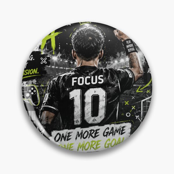 Item preview, One More Game One More Goal | Gen Z Football Gamer Sticker designed and sold by Ananyamalik12.