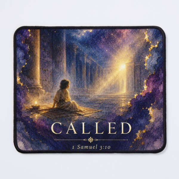 Item preview, Called 1 Samuel 3 10 Bible Verse Starry Night Faith Art designed and sold by mizuNgrace.