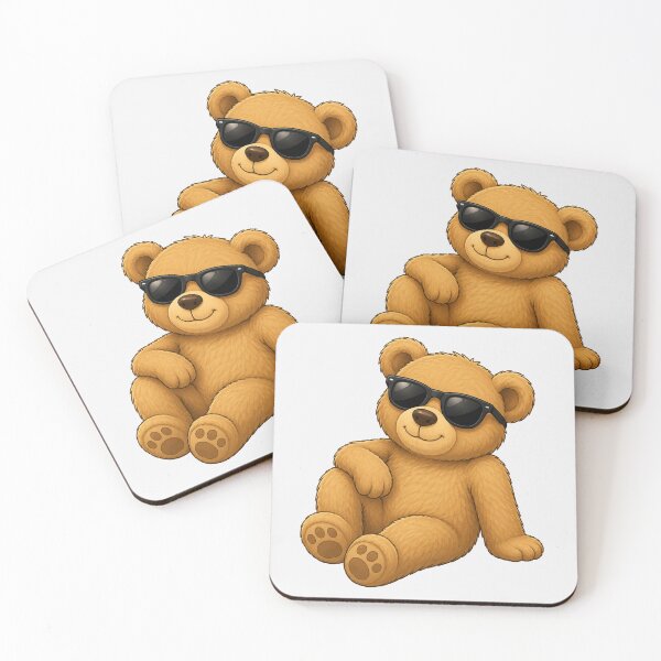 Item preview, Cool Teddy Bear Wearing Sunglasses Kawaii Art designed and sold by Seculinator.