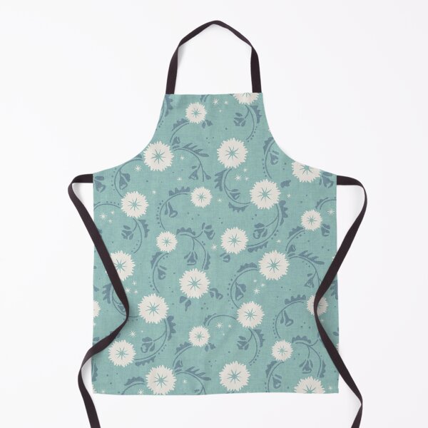 Item preview, Dusty Aqua Dandelion Floral Toss designed and sold by RenattaZare.