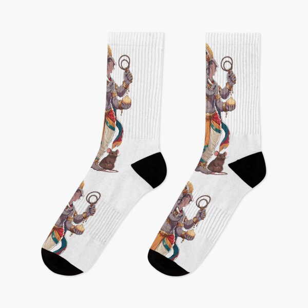 Item preview, Ganesha Hindu God Warrior Art Print designed and sold by Sovira Studio .