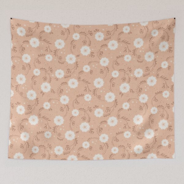 Item preview, Orange Dandelion Floral Toss designed and sold by RenattaZare.