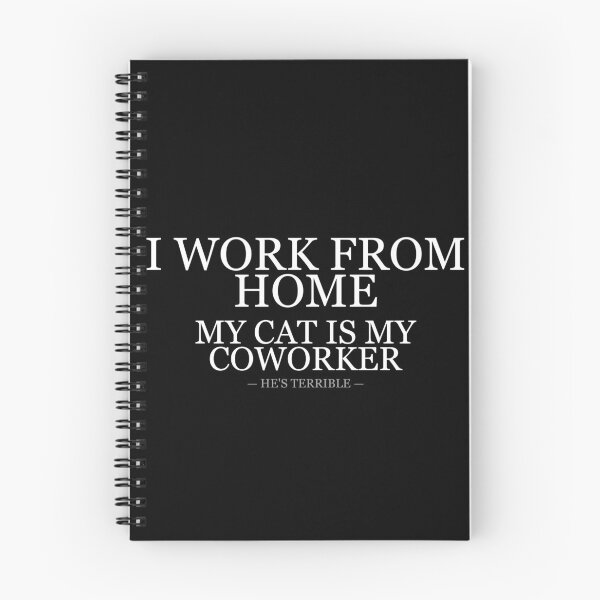 Item preview, Work From Home Cat Coworker Terrible designed and sold by LowKesDesigns.