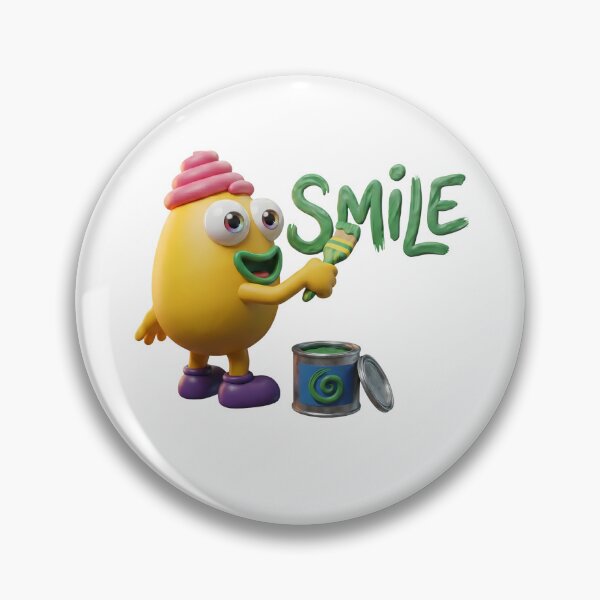 Item preview, Cute 3D Clay Monster Painting a Smile - Positive Vibes designed and sold by mini-mute.