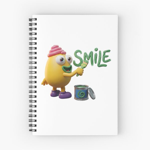 Item preview, Cute 3D Clay Monster Painting a Smile - Positive Vibes designed and sold by mini-mute.