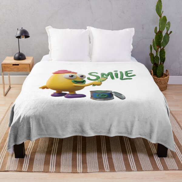 Item preview, Cute 3D Clay Monster Painting a Smile - Positive Vibes designed and sold by mini-mute.