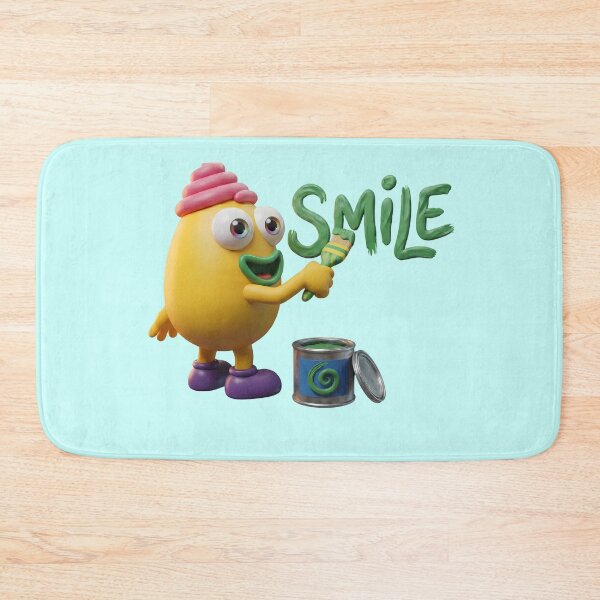 Item preview, Cute 3D Clay Monster Painting a Smile - Positive Vibes designed and sold by mini-mute.