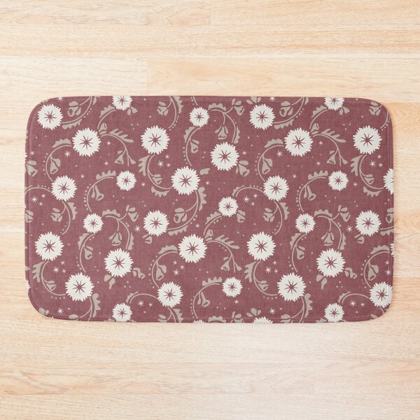 Item preview, Dark Red Dandelion Floral Toss designed and sold by RenattaZare.