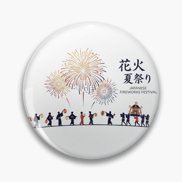 Item preview, Japanese Summer Night Sky Fireworks Art designed and sold by SakuraMarket26.