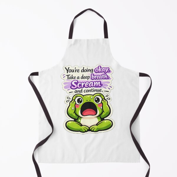 Item preview, Stressed Green Frog Screaming Funny Burnout Sticker designed and sold by MIROUZ2000.