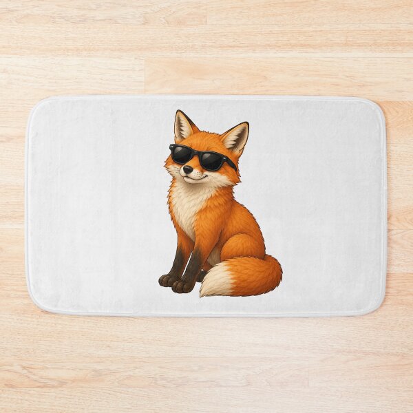 Item preview, Cool Orange Fox Wearing Sunglasses Kawaii Animal Art designed and sold by Seculinator.