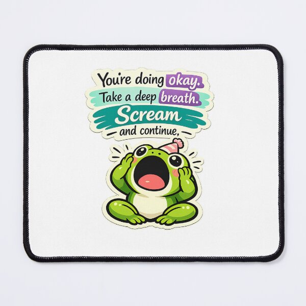 Item preview, Cute Birthday Frog Screaming Party Hat Sticker designed and sold by MIROUZ2000.