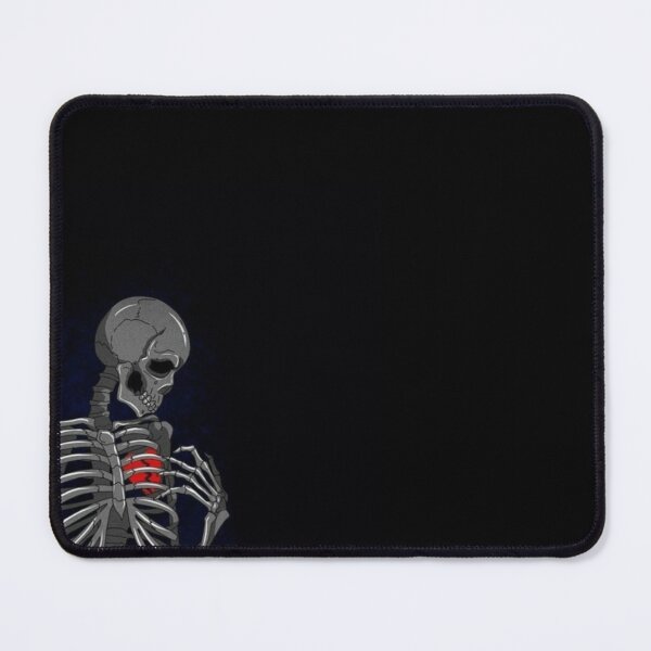 Item preview, Sad Skeleton with Broken Heart Illustration - Moody Dark Aesthetic designed and sold by UrbanCanvas 111.
