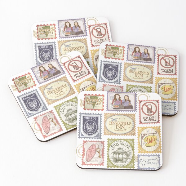 Item preview, Stars Hollows Connecticut Stamps Luke's Coffee designed and sold by Sapocheart.