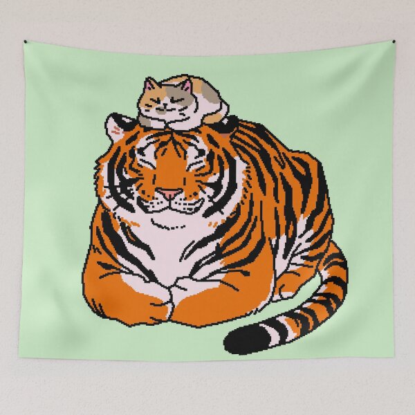 Item preview, Tiger and Cat Friends designed and sold by LilSeashell.