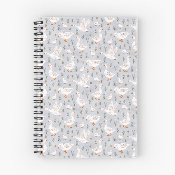 Item preview, Nursery Cute Whimsical Country Farm Geese and Goslings in Pastel Blue designed and sold by EliveraDesigns.